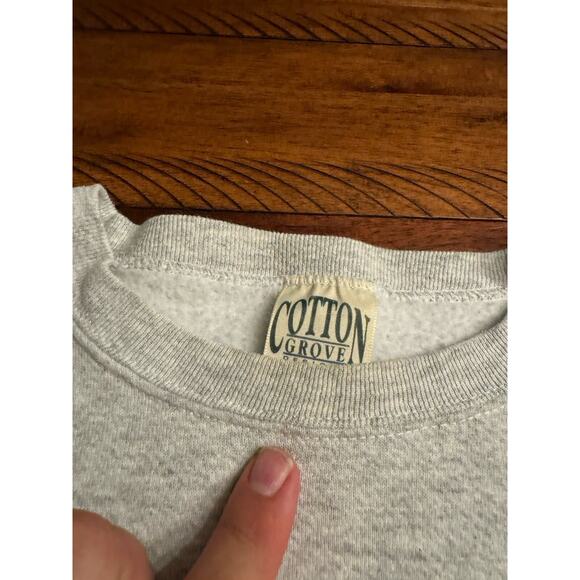 RARE Mountain Lion Sweatshirt Big Graphic Cotton Grove 90s Crewneck LARGE READ - Picture 10 of 12